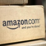A box from Amazon.com is pictured on the porch of a house in Golden